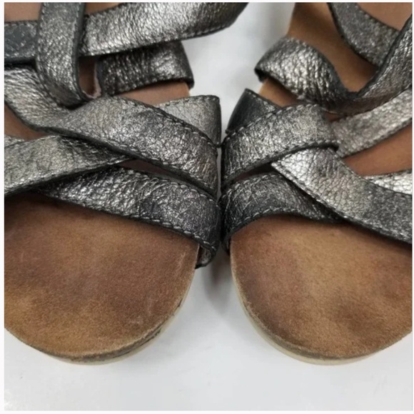 Dansko Veruca Leather Metallic Strappy Sandals (Size: 37) - Picture 3 of 9